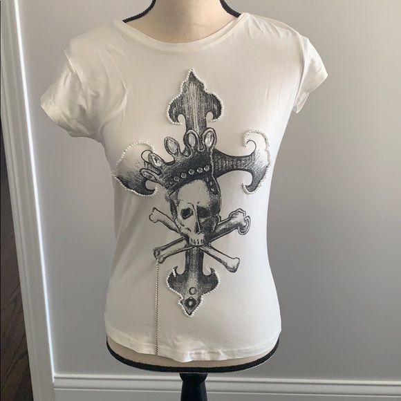 Dolce & Gabbana Tops - Vintage Dolce & Gabbana Skull White T-shirt